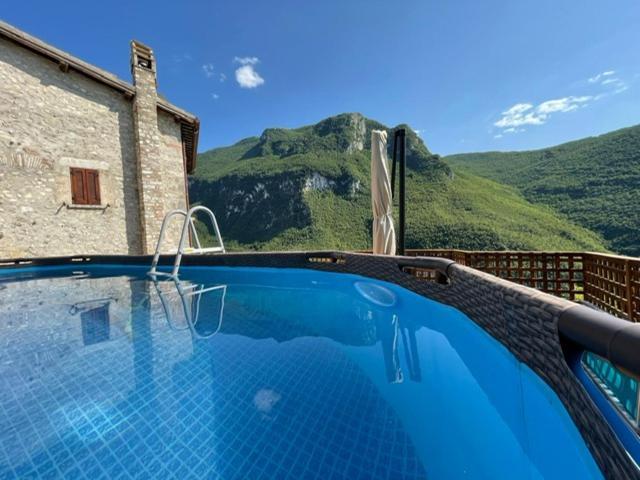 Villa Con Piscina "La Dogana Di Spoleto " Sant'Anatolia di Narco Exterior photo